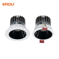 Spot LED encastré au plafond ERDU, orientable, anti-éblouissement, COB, intelligent, à intensité variable