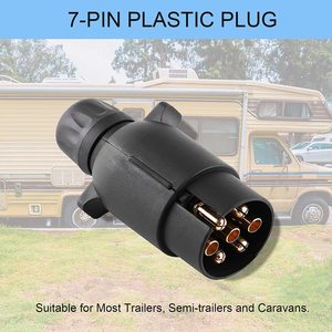 12V 7 Pin Trailer <strong>Plug</strong> N-Type Round Trailer <strong>Plugs</strong> Wiring Weatherproof 7 Way Trailer <strong>Plug</strong> for <strong>Caravans</strong> - Product Image 5