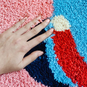 Yellow Duck I'm Ok Meme Funny <strong>Funky</strong> Cartoon Animal Microfiber Shaggy <strong>Bath</strong> <strong>Mat</strong> Throw Rug - Product Image 3