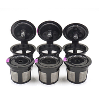 Pack I CAFILAS Adaptateur de dosettes de café réutilisables en acier inoxydable, filtres à expresso en maille pour machines à café Keurig Piccolo, sans BPA