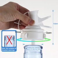 Support de fontaine à eau portable anti-poussière pour camping, distributeur de bouteilles d'eau de type gallon