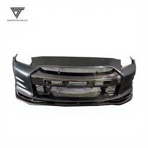 Parachoques Delantero de Fibra de Carbono para Nissan <span class=keywords><strong>GTR</strong></span> <span class=keywords><strong>R35</strong></span> 2008-2016, Modificación al Estilo Top Secret <span class=keywords><strong>GT</strong></span> - Product Image 1