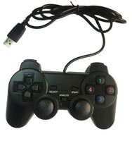 2025S negro con cable USB PC juego controlador Joypad Gamepad Motor de vibración para WinXP/Win7/8/10 Windows ordenador Motor de vibración