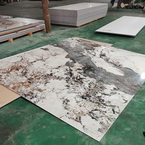 แผ่นหินอ่อนพีวีซีแผ่นผนังกันแสงยูวีเงาสูงขนาด1220*2440มม. สำหรับตกแต่งผนังภายในแผ่นไม้วีเนียร์ไม้ไผ่ทนไฟ - Product Image 4