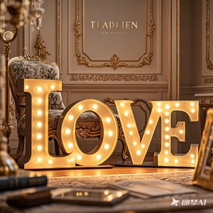 Lettere Luminose LED Personalizzate da 4-5 Piedi per Matrimoni e Negozi, Lettere 3D Illuminate con Lampadine per Edifici e Spazi Interni - Product Image 3