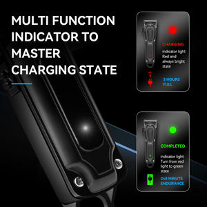 Kemei KM-1071 Alat Cukur Rambut Profesional Elektrik USB Isi Ulang, Pemangkas Rambut dengan Pisau Baja Karbon, Mesin Potong Rambut - Product Image 4