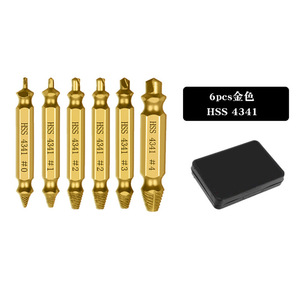 6 pezzi estrattore a vite danneggiato doppio lato di alta qualità punte di rimozione del bullone <span class=keywords><strong>Extractor</strong></span>-ef001 - Product Image 4