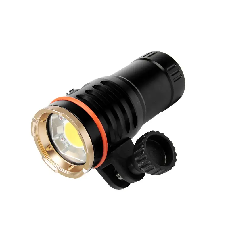 사용자 정의 다이빙 사진 채우기 빛 강한 조명 손전등 빔 튜브 매크로 울트라 밝은 전문 다이빙 손전등 LED