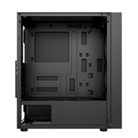 Caja de ordenador OEM de nuevo diseño 2024, caja de ventilador LED de bajo precio, caja de PC ATX con ventiladores coloridos y refrigeración