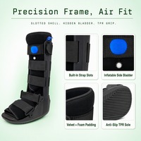 Botte de marche gonflable F4006 à hauteur du genou avec chambre à air, support orthopédique de la cheville, antidérapante et légère