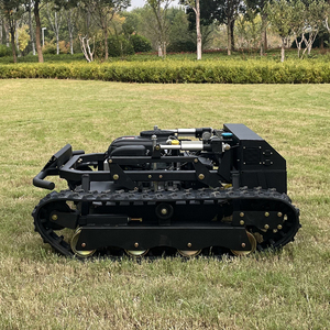 Nouveau design certifié CE Largeur de coupe 900mm Conception de chenille automotrice <span class=keywords><strong>Robot</strong></span> de tonte de <span class=keywords><strong>pelouse</strong></span> télécommandé intelligent - Product Image 4