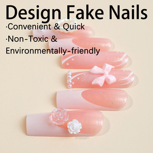 Top vente artificiel long <span class=keywords><strong>faux</strong></span> français <span class=keywords><strong>faux</strong></span> <span class=keywords><strong>ongles</strong></span> 3d Art conçu presse sur les <span class=keywords><strong>ongles</strong></span> <span class=keywords><strong>ongles</strong></span> artificiels fait à la main conception personnalisée - Product Image 2