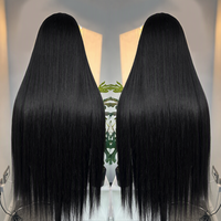 Perruques de cheveux humains naturels vietnamiens bruts 13x6 sans colle, perruque frontale en dentelle de cheveux humains, cheveux alignés dans le sens des cuticules, perruque frontale complète 360 HD