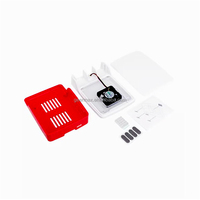 Raspberry Pi 5 Kit 4 Pièces avec 8 Go de RAM, Carte de Développement, Boîtier Arrière, Accessoires, Refroidisseur Actif et Alimentation pour Pi5