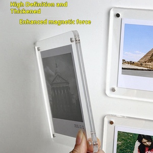 Tia lửa tùy chỉnh hiển thị hình ảnh từ tủ lạnh nam châm hiển thị khe cắm thẻ <span class=keywords><strong>Polaroid</strong></span> Khung phim Acrylic khung ảnh từ tính - Product Image 6