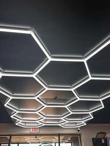 Wabenförmige Detailbeleuchtung Hexagrid-Beleuchtung für Autowaschanlagen Garagenlampe Deckendesign Sechseckige LED-Leuchten - Product Image 2
