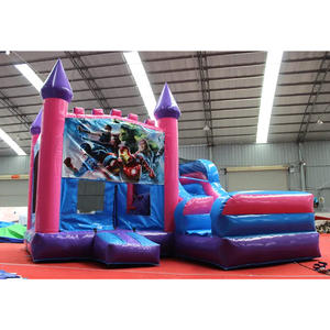 Castillo Inflable Comercial de PVC Personalizado para Niños, con Tobogán, Color Rosa, para Uso Doméstico - Product Image 5