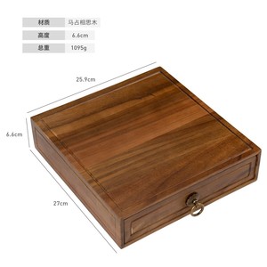 Solid Wood <b>Storage</b> <b>Box</b> Rectangular 25.9cm High Jewelry <b>Box</b> <b>Drawer</b> Organizer Walnut Wood General Packaging - Product Image 2