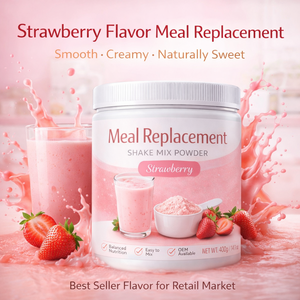 Frullato Sostitutivo del Pasto al Gusto Fragola in Polvere 400g |   Bevanda Nutriente ad Alto Contenuto Proteico per il Supporto Immunitario |   100% Puro OEM Etichetta Privata - Product Image 2