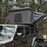 Carpa de Techo Rígida para 3 Personas, Carpa de Techo Grande con Paneles Solares, Carpa de Techo Impermeable y Resistente para Acampar al Aire Libre