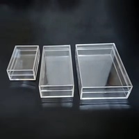 Boîte cadeau et présentoir en acrylique transparent/transparent de qualité supérieure avec couvercle organisateur d'emballage de mariage pour bijoux, cosmétiques et objets de collection