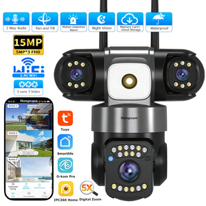 Caméra de surveillance sans fil Hongnaer 3/6/15MP CCTV PTZ IP <span class=keywords><strong>IPC360</strong></span> Home O-Kam Pro Smartlife Tuya 3 objectifs WiFi - Product Image 1