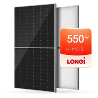 Panneaux solaires LONGi 550w double vitrage 535-555watt 535w 540w 545w 550w 555w Module photovoltaïque Panneau solaire pour système énergétique