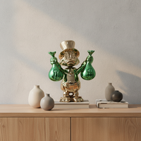 Statue de Donald Duck, sculpture Art déco, résine écologique, faite à la main, Pop Art, décoration d'intérieur exquise