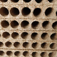 Panneaux de particules creux polyvalents en bois de bambou, fabrication directe d'usine, applications pour portes intérieures, qualité ciment et balle de riz