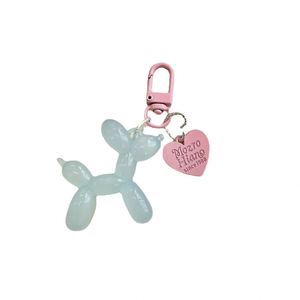 Jelly Balloon Dog Influencers Hot Item <b>Cute</b> Heart-Shaped Jelly Balloon Dog Keychain Fresh-Style Bag Charm Creative Puppy Pendant - Product Image 5