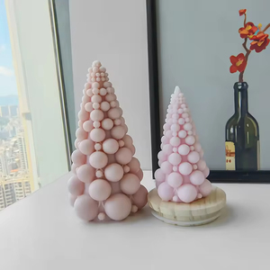 C045 Wholesale Aromatherapy <b>Candles</b> for Christmas Decorative Bubble Christmas Tree Scented <b>Candles</b> Smokeless Wax <b>Candles</b> - Product Image 4