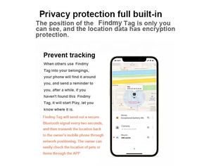 Dispositivo de seguimiento inalámbrico personalizado de actividad de largo alcance Mini rastreador GPS <span class=keywords><strong>Airtag</strong></span> Tracker - Product Image 6