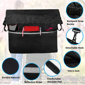 Reposabrazos para silla de ruedas, almacenamiento lateral, bolsa colgante para SILLÍN, mochila, accesorios para andador trasero, bolsa directa, organizador conveniente para colgar - Product Image 2