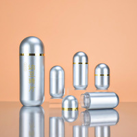 Bouteilles en plastique à bouchon à vis argentées givrées de 5/8/10/15/35/60 ml pour médicaments, comprimés, bonbons, poudre, pilules