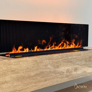 <span class=keywords><strong>Chimenea</strong></span> <span class=keywords><strong>Eléctrica</strong></span> Decorativa Moderna con Llama Simulada <span class=keywords><strong>Panorámica</strong></span> 3D, Humidificador de Acero Integrado, Control Remoto, Atomización 3D - Product Image 4