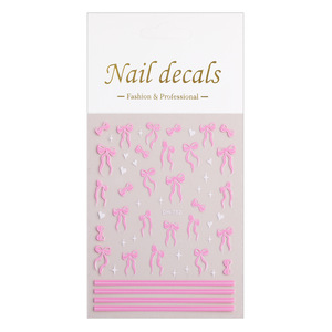 Autocollants pour ongles en forme de nœud papillon, simples, à faire soi-même, pour la décoration des ongles, accessoires de manucure - Product Image 5