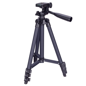 Trípode de transmisión en vivo Patas plegables Montaje de trípode de aluminio con cabeza de trípode tridimensional en forma de U para cámara digital <span class=keywords><strong>DSLR</strong></span> - Product Image 2