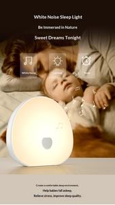 Máquina de Ruido Blanco para Dormir al por Mayor con Sonidos Relajantes, Luz Nocturna LED Recargable Táctil, Audio Relajante y Lámpara para Bebés - Product Image 6