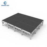 Supports d'affichage détachables de scène de barrière en aluminium d'école de marionnette portative assemblés avec l'alliage d'aluminium