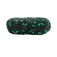 Pochette de soirée classique de luxe pour femme avec chaîne, ornée de cristaux étincelants et de strass, idéale pour mariage et fête