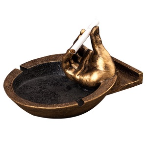 Creative Resin <b>Ashtray</b> Retro Hand Design Phone Holder For Office Home Decor - Product Image 5