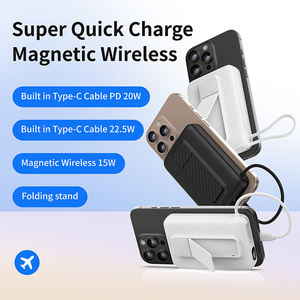 10000 мАч Высокая емкость 3-в-1 PD3.0 Беспроводной магнитный Power Bank с цифровым дисплеем Быстрая зарядка USB-C кабели Smart - Product Image 6