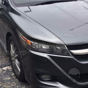 2 pièces de garnitures de phares en fibre de carbone pour Honda Stream 2006-2008, autocollants de phares, garnitures de phares - Product Image 5