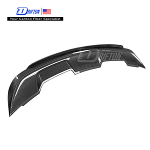 สปอยเลอร์หลังเดี่ยว Drifton สำหรับ Ford Mustang 2015-2017 รุ่น GT500 สไตล์คาร์บอนไฟเบอร์ 3K/6K/12K ลายทอแบบเงา/ด้าน - Product Image 1