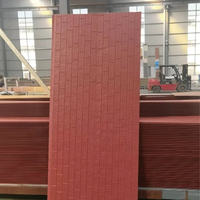 Panneau sandwich en polyuréthane PU ignifuge, style bois, panneau isolant SIP pour toit et mur, pour maison intégrée préfabriquée en acier