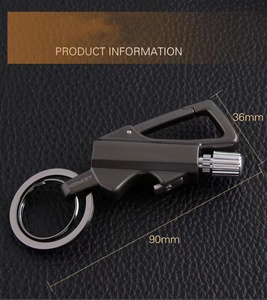 Briquet porte-clés multifonction classique, allume-feu coupe-vent à silex, briquet à huile métallique, ouvre-bouteille, briquet à kérosène - Product Image 6