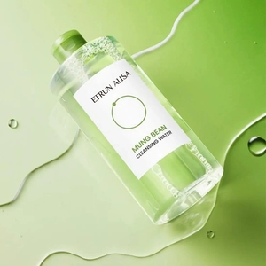 Etrun Alisa nhãn hiệu riêng Mung đậu làm sạch nước loại bỏ da và mắt trang điểm cung cấp làm sạch sâu và làm mới cảm giác - Product Image 4