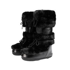 Bottes d'hiver pour femmes, style <span class=keywords><strong>fourrure</strong></span> de lapin imitation transfrontalière, à semelle épaisse, montantes, imperméables, antidérapantes, chaussures de lune, 2025 - Product Image 5