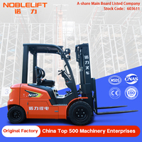 Chariot élévateur électrique Noblelift FEP20-35NP avec batterie lithium-ion, déplaceur latéral hydraulique, pneus pneumatiques, contrepoids