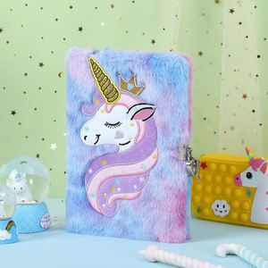 Cuaderno de Tela Suave para Niños, Diseño Bonito en Rosa y Morado, Tamaño A5, Diario para Niñas con Candado, Regalo para Escribir y Dibujar - Product Image 5